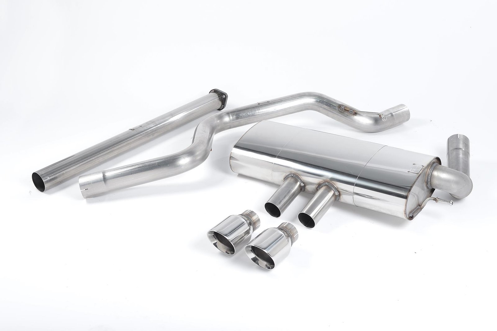 Ford Focus MK3 ST 5 door Hatchback – Non-Resonated (Louder) Cat-Back Exhaust System with Polished Tips