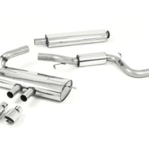 Ford Focus MK3 ST 5 door Hatchback – Resonated (Quieter) Cat-Back Exhaust System with Polished Tips