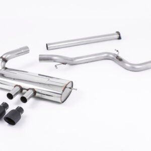 Ford Focus MK3 ST 5 door Hatchback – Non-Resonated (Louder) Cat-Back Exhaust System with Black Velvet Tips