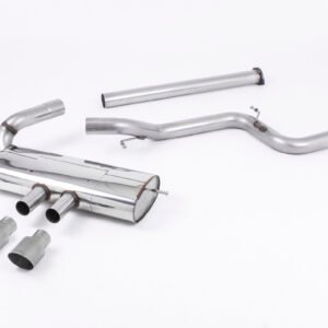 Ford Focus MK3 ST 5 door Hatchback – Non-Resonated (Louder) Cat-Back Exhaust System with Titanium Tips