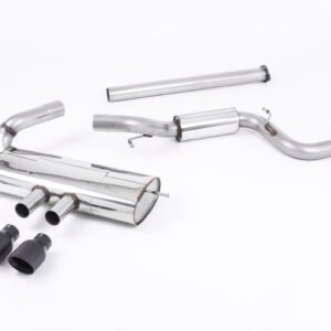 Ford Focus MK3 ST 5 door Hatchback – Part Resonated Cat-Back Exhaust System with Black Velvet Tips