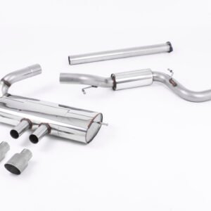 Ford Focus MK3 ST 5 door Hatchback – Part Resonated Cat-Back Exhaust System with Titanium Tips