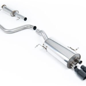 Ford Fiesta MK7/7.5 ST 1.6 – Resonated (Quieter) Cat-Back Exhaust System with Cerakote Black Tips
