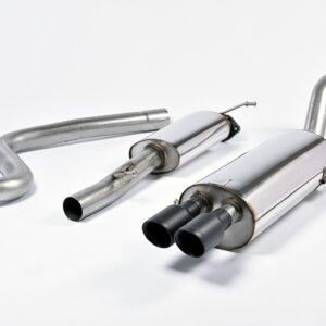 Ford Fiesta MK7/7.5 ST 1.6 – Resonated (Quieter) Cat-Back Race Exhaust System with Cerakote Black Tips