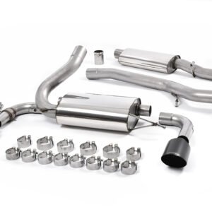 Ford Focus MK3 RS – Resonated (Quieter) Cat-Back Exhaust System with Cerakote Black GT-115 Trims