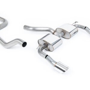 Ford Focus MK2 RS – Non Resonated (Louder) Race Cat-Back Exhaust System with DTM Polished Trims