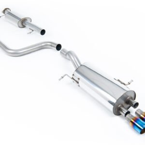 Ford Fiesta MK7/7.5 ST 1.6 – Resonated (Quieter) Cat-Back Exhaust System with Burnt Titanium Tips