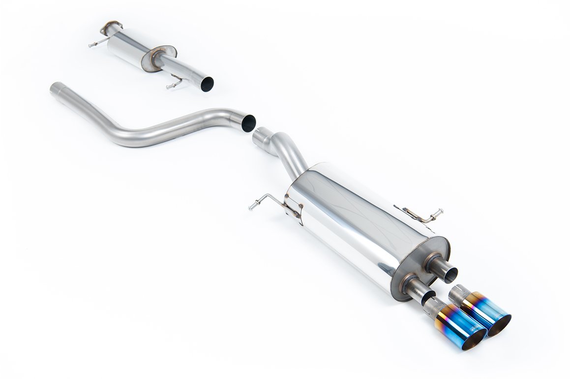 Ford Fiesta MK7/7.5 ST 1.6 – Resonated (Quieter) Cat-Back Exhaust System with Burnt Titanium Tips