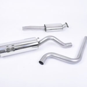 Ford Fiesta MK7/7.5 ST 1.6 – Resonated (Quieter) Cat-Back Race Exhaust System with Burnt Titanium Tips