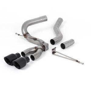Ford Focus MK3 ST Diesel – sistema de escape cat-back con colas GT-100 negras Cerakote