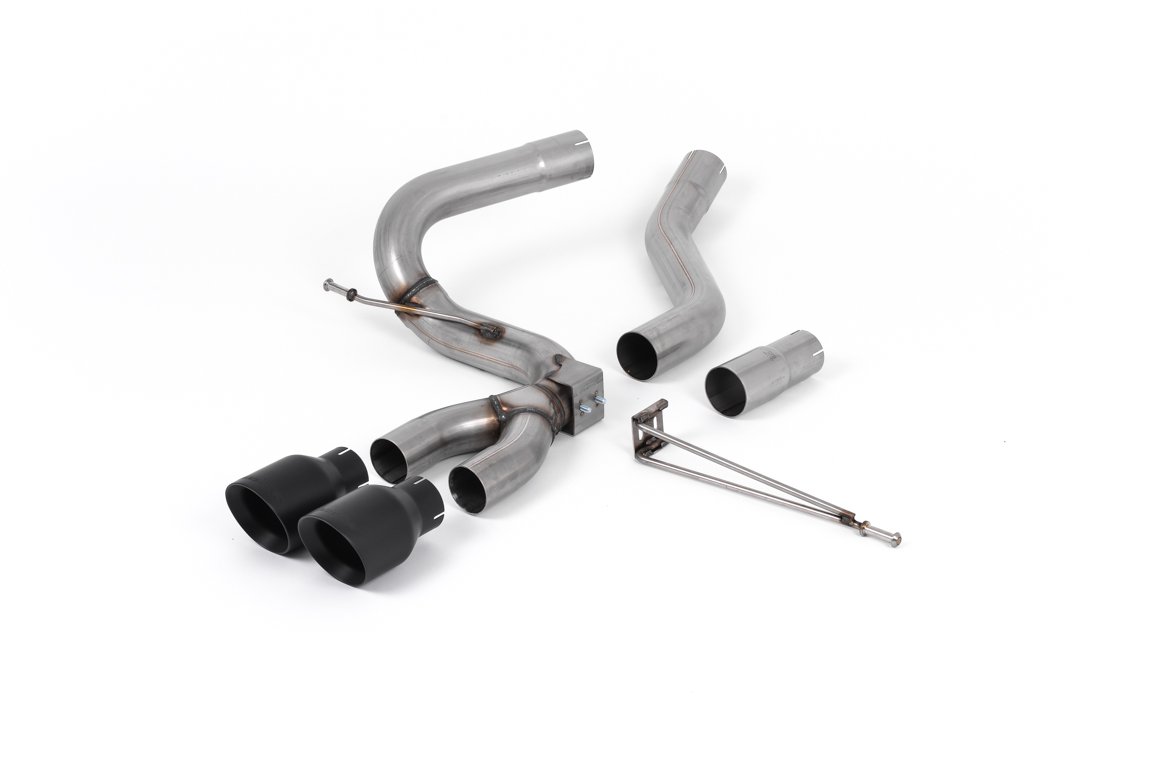 Ford Focus MK3 ST Diesel – sistema de escape cat-back con colas GT-100 negras Cerakote