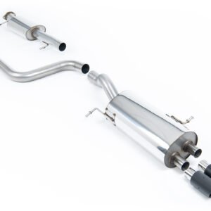 Ford Fiesta MK7/7.5 ST 1.6 – Resonated (Quieter) Cat-Back Exhaust System with Carbon Jet-80 Trims
