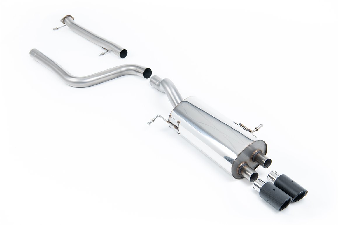 Ford Fiesta MK7/7.5 ST 1.6 – Non-Resonated (Louder) Cat-Back Exhaust System with Carbon Jet-80 Trims