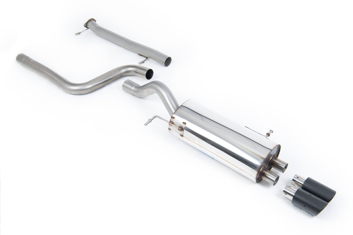Ford Fiesta MK7/7.5 ST 1.6 – Non-Resonated (Louder) Cat-Back Race Exhaust System with Carbon Jet-80 Trims