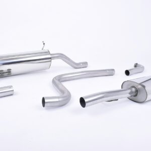 Ford Fiesta MK8 1.0T ST Line (Non GPF Models) – Resonated (Quieter) Cat-Back Exhaust System with GT-90 Cerakote Black Trim