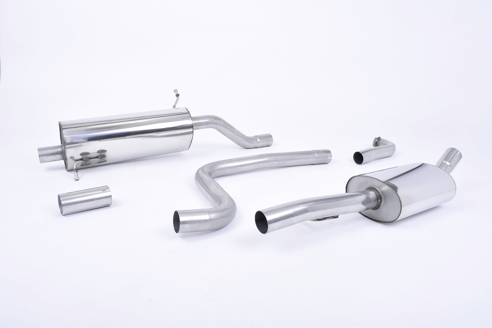 Ford Fiesta MK8 1.0T ST Line (modelos sin GPF) – resonado (más discreto) sistema de escape cat-back con GT-90 Titanium cola