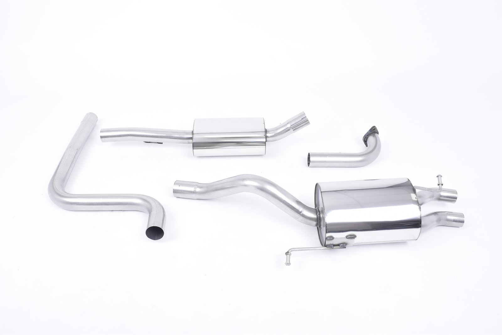 Ford Fiesta MK7/7.5 Ecoboost 1.0T – Escape cat-back resonado (sonido más discreto) con salidas Jet-80 de fibra de carbono