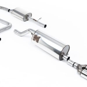 Ford Fiesta MK8 1.0T ST Line (modelos sin GPF) – resonado (más discreto) sistema de escape cat-back con colas dobles GT-90 pulidas