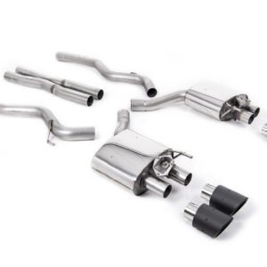 Ford Mustang 5.0 V8 GT (Fastback – Facelift) – Cat-Back Exhaust System with Carbon JET-100 Trims