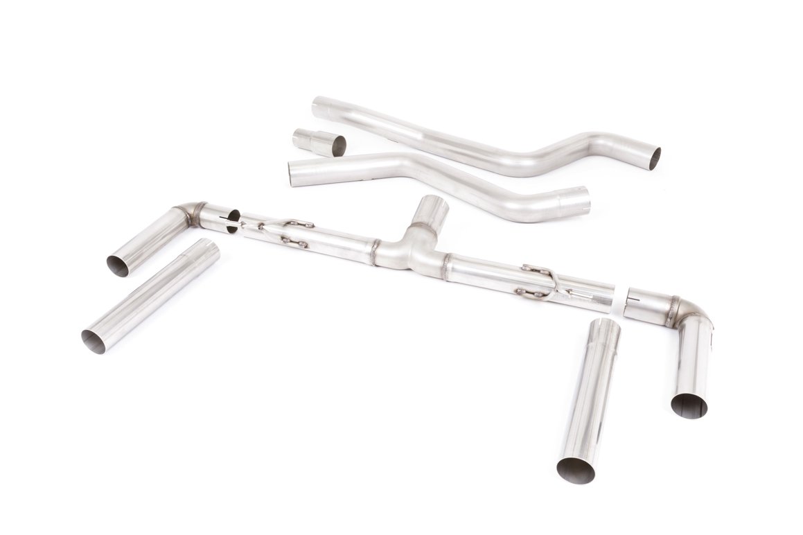 Ford Focus MK4 ST Estate/Wagon – Race (Louder) GPF Back Exhaust System with Cerakote Black GT-115 Trims