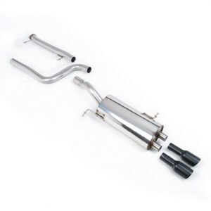 Ford Fiesta MK7 ST 1.6 – Non-Resonated (Louder) Cat-Back Exhaust System with GT-80 Cerakote Black Trims