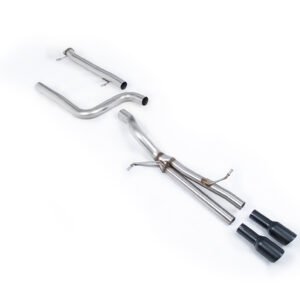 Ford Fiesta MK7 ST 1.6 – Straight Through (Loudest) Cat-Back Exhaust System with GT-80 Cerakote Black Trims