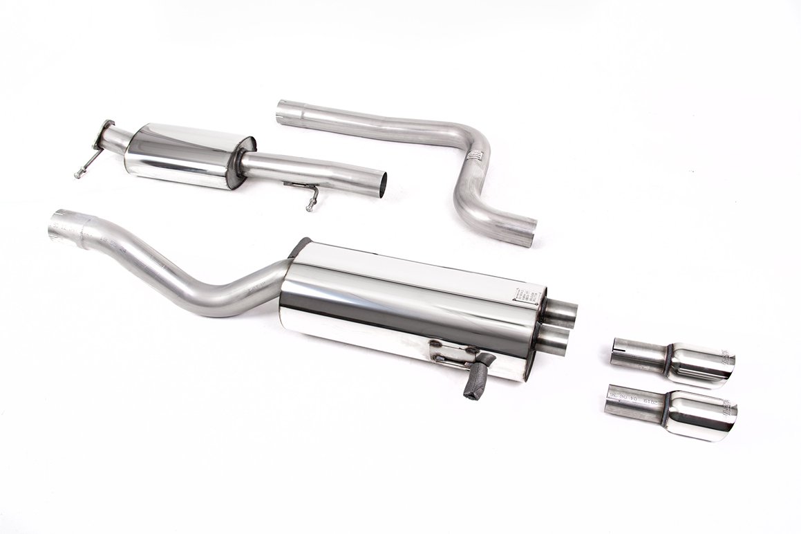 Ford Fiesta MK7 ST 1.6 – Resonated (quieter) Cat Back Exhaust System with Polished Tips