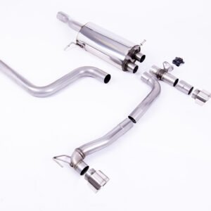 Ford Fiesta MK8/8.5 ST 1.5 – desde GPF Maxton Designs doble salida sistema con colas GT-100 pulidas