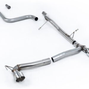 Ford Fiesta MK8 1.0T ST Line (doble salida) – desde GPF/OPF no resonado (más sonido) con colas GT-100 pulidas