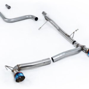 Ford Fiesta MK8 1.0T ST Line (doble salida) – desde GPF/OPF no resonado (más sonido) con Burnt/Blue colas GT-100 de titanio