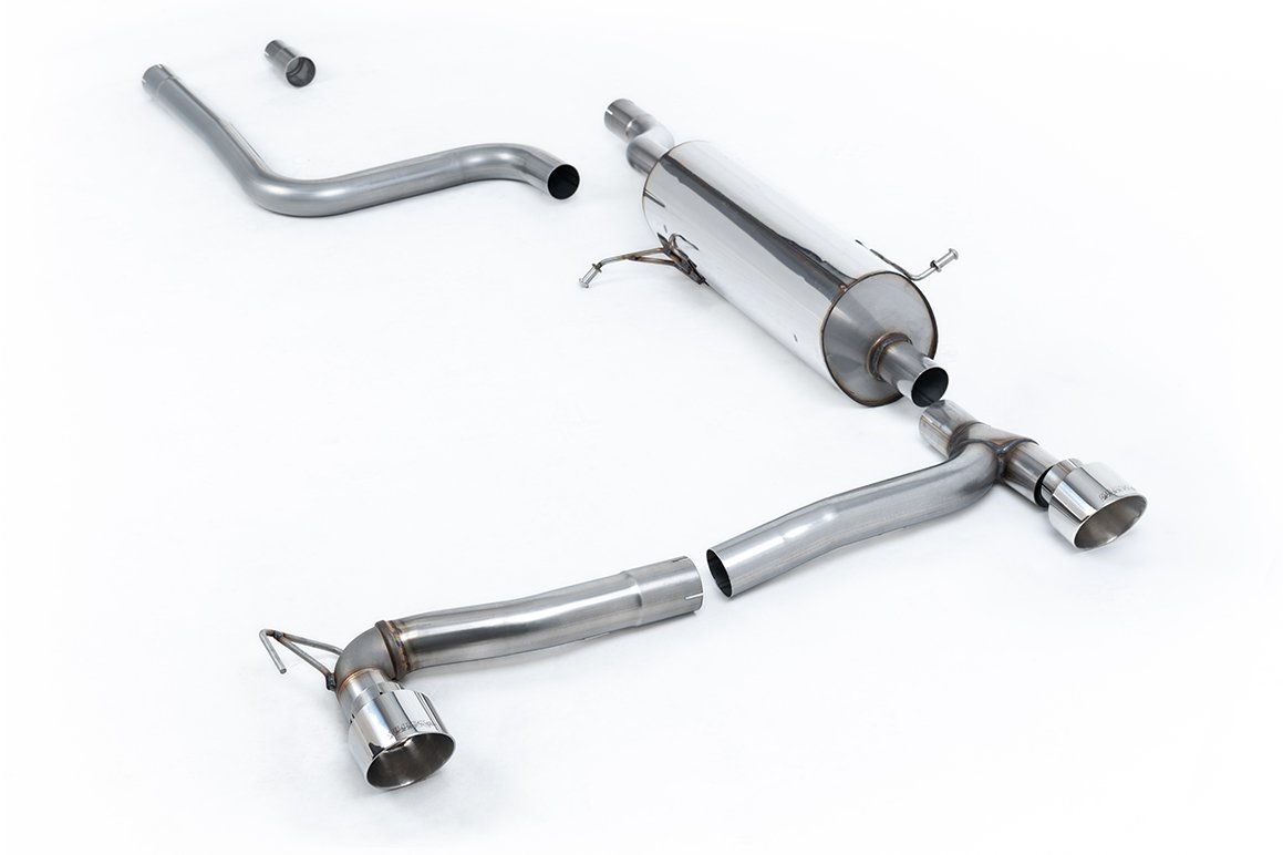 Ford Fiesta MK8 1.0T ST Line (doble salida) – desde GPF/OPF resonado con colas GT-100 pulidas