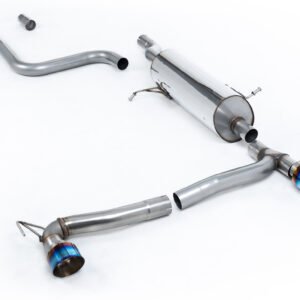 Ford Fiesta MK8 1.0T ST Line (doble salida) – desde GPF/OPF resonado con Burnt/Blue colas GT-100 de titanio