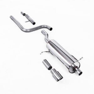 Ford Fiesta MK8 1.0T ST Line (modelos con GPF) – resonado (más discreto) desde GPF/OPF con pulidas GT-90 cola