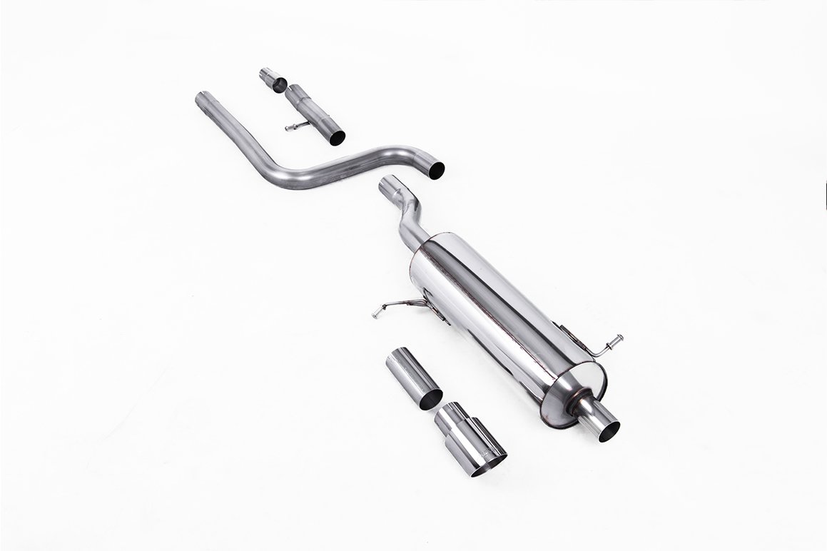 Ford Fiesta MK8 1.0T ST Line (modelos con GPF) – resonado (más discreto) desde GPF/OPF con pulidas GT-90 cola
