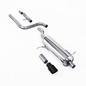 Ford Fiesta MK8 1.0T ST Line (modelos con GPF) – resonado (más discreto) desde GPF/OPF con Cerakote negro GT-90 cola