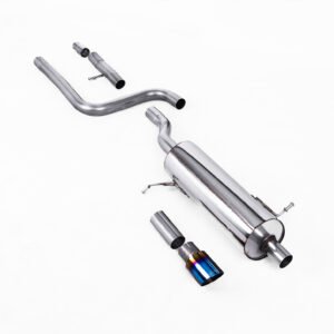 Ford Fiesta MK8 1.0T ST Line (modelos con GPF) – resonado (más discreto) desde GPF/OPF con titanio azul/quemado GT-90 cola