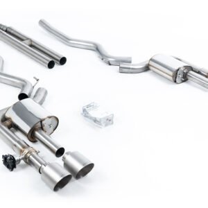 Ford Mustang 5.0 V8 Dark Horse/Mach 1 – Active con válvulas cat-back con H-Pipe y colas de titanio cepillado
