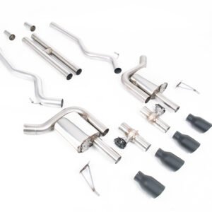 Ford Mustang 5.0 V8 GT (S650 Fastback) – Active con válvulas cat-back con H-Pipe y Cerakote colas