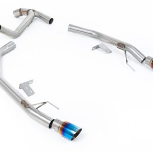 Ford Ranger 2.0 Bi-Turbo Diesel – Axle Back with Burnt/Blue Titanium Tips
