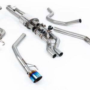 Ford Raptor 3.0 V6 – Valved Cat Back with GT-115 Burnt/Blue Titanium Tips