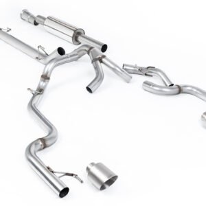 Ford F150 5.0 V8 Supercrew Tremor – Road+ Resonated Cat-back with Dual Brushed Titanium Tips