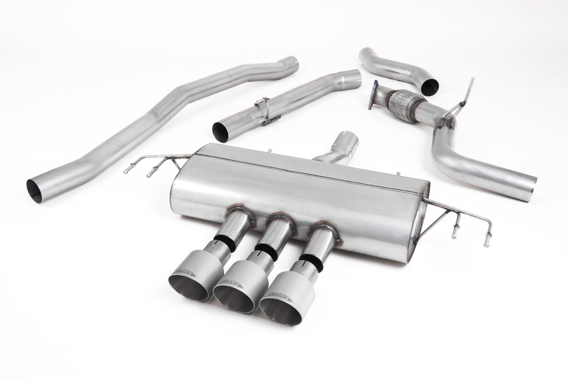 Honda Civic FK8 Type R – Non-Resonated (Louder) Cat-Back Exhaust System with 3 x Titanium GT-100 Trims