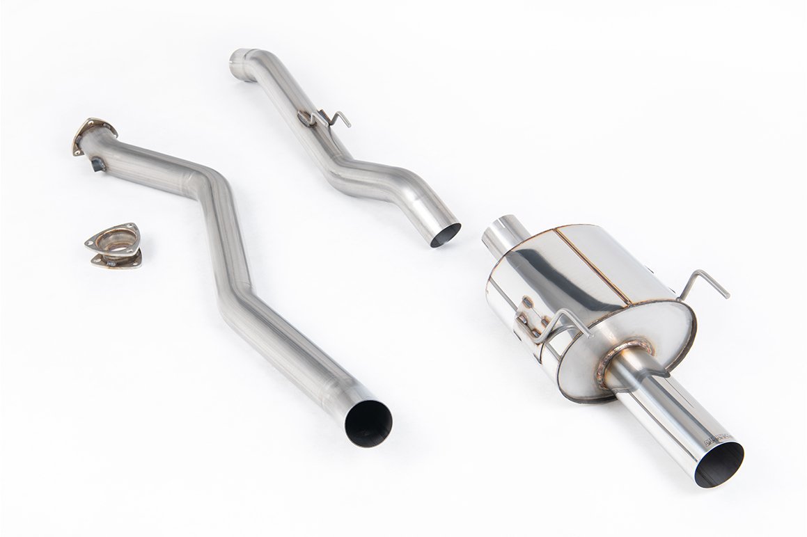 Honda Integra DC5 Type R – no resonado cat-back (más sonido) con pared simple 3.5′ cola pulida