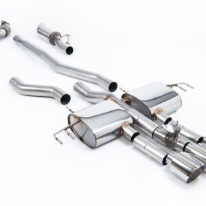 Honda Integra DE5 Type S – semirresonado (volumen medio) cat-back con 3 x colas GT-115 pulidas