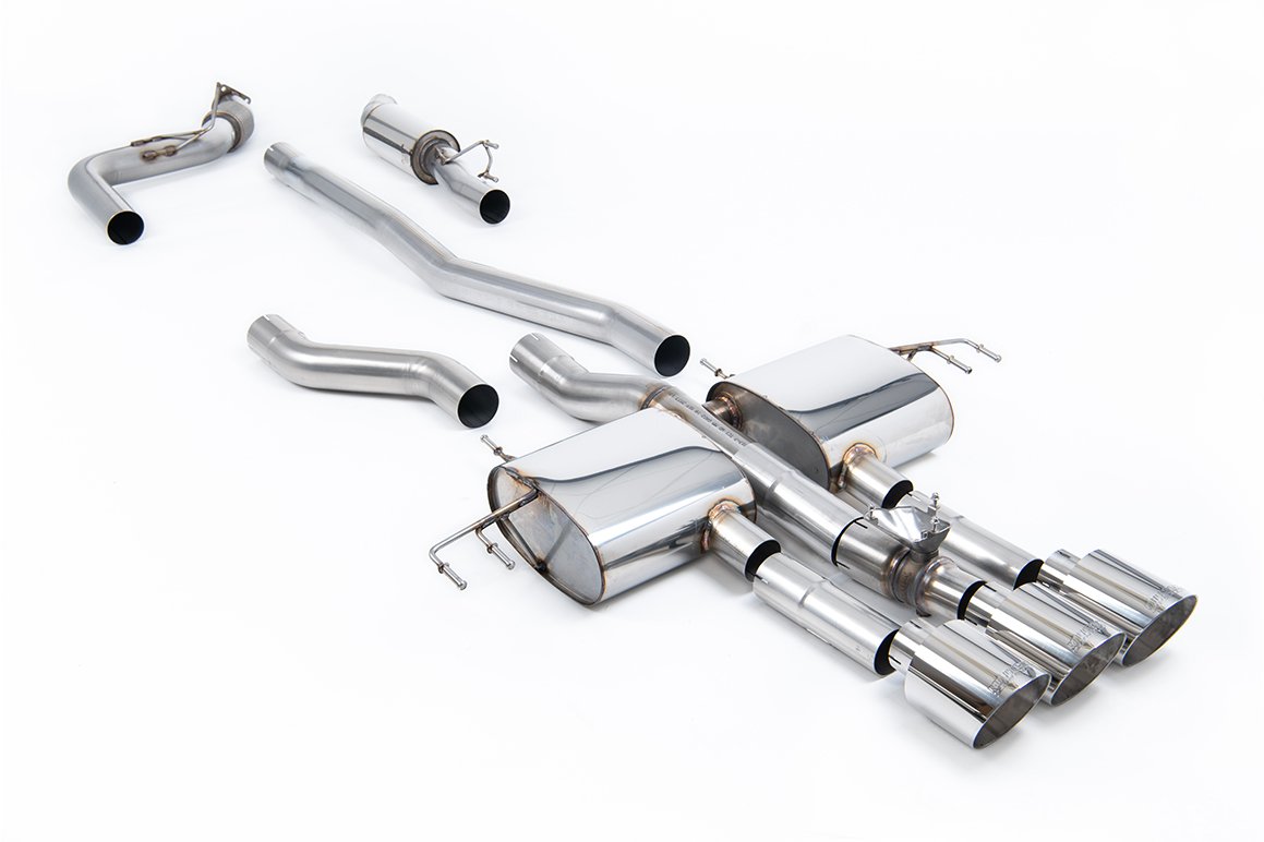 Honda Integra DE5 Type S – semirresonado (volumen medio) cat-back con 3 x colas GT-115 pulidas