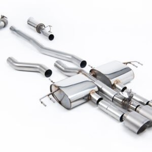 Honda Integra DE5 Type S – semirresonado (volumen medio) cat-back con 3 x colas GT-115 de titanio cepillado
