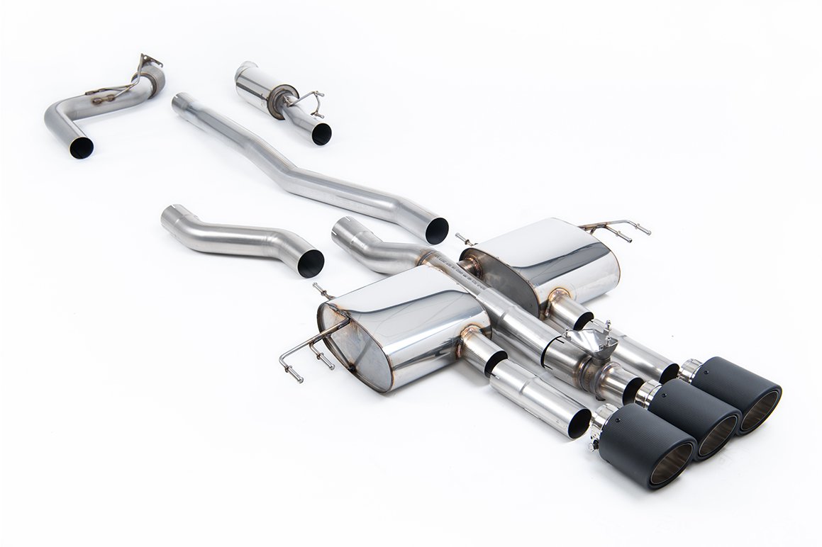 Honda Integra DE5 Type S – semirresonado (volumen medio) cat-back con 3 x colas JET-115 de carbono