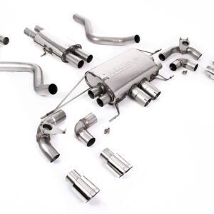 Land Rover Defender 90 5.0 V8 (modelos con GPF) – resonado (más discreto) desde GPF/OPF sistema con válvulas y colas cuádruples GT-90 pulidas