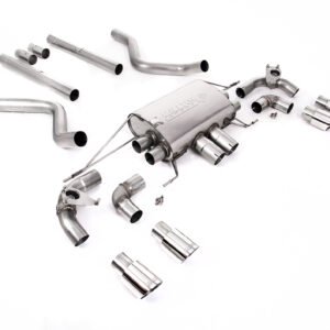 Land Rover Defender 90 5.0 V8 (modelos con GPF) – no resonado (más sonido) desde GPF/OPF sistema con válvulas y colas cuádruples GT-90 pulidas
