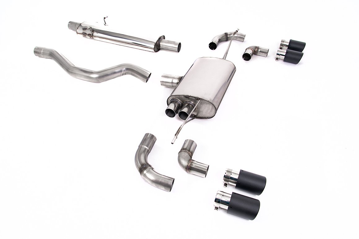 Land Rover Defender 110 2.0 I4 P300 y P400e – sistema desde OPF/GPF resonado (más discreto) con colas JET-90 de carbono